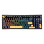 &bdquo;White Shark EXCALIBUR-B TKL&ldquo; mechaninė žaidimų klaviatūra, KTT Wine Red linijiniai, Hot-Swap, per klavi&scaron;ą RGB, juoda