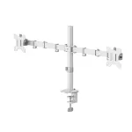 Hama 00220904 dviguba monitoriaus laikiklio svirtis 13&ndash;35 colių monitoriams, balta