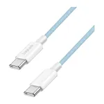 LogiLink CU0350 USB 2.0 Type-C į Type-C laidas, 1 m, nailono pynė, mėlynas, 60 W Power Delivery, 480 Mbps