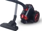 BROCK BVC 8055 RD bekamerinis cilindrinis dulkių siurblys su HEPA 13 filtru, 800 W, 2,5 l, raudonas