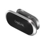 LogiLink Magnetinis automobilio telefono laikiklis ant ventiliacijos grotelių, sidabrinis &ndash; 360&deg; sukimasis, neodimio magnetai, universalus