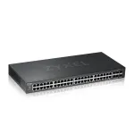 Zyxel GS2220-50-EU0101F valdomas L2 Gigabit Ethernet komutatorius (44 prievadai RJ-45 + kombinuoti/SFP, 100 Gbit/s, juodas)