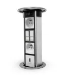 LEGRAND EM/HU-STP-1S-3EU tu&scaron;čias stalvir&scaron;io kolonos korpusas 8 moduliams, aliuminis/juodas