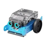 xTool mBot2 V1.0 edukacinis robotas su CyberPi, Wi-Fi, Bluetooth, enkoderiniais varikliais, keturių RGB jutikliu, ultragarsiniu jutikliu, įkraunama baterija, suderinamas su LEGO