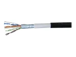 EXERTIS CONNECT lauko komutacinis kabelis F/UTP CAT.6, atsparus vandeniui, juodas, 10 m, 845044