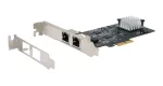 EXSYS Dual 5 Gigabit Ethernet PCIe x2 tinklo plok&scaron;tė (Realtek RTL8126) EX-60152