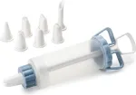 IBILI 104629 konditerinė &scaron;virk&scaron;tų rinkinys su 6 nerūdijančio plieno antgaliais, 18 cm, balta