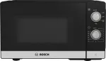 Bosch Serie 2 FFL020MS2 mikrobangų krosnelė, juoda, nerūdijantis plienas, 20 L, 800 W