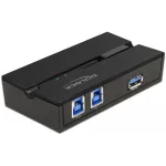 DeLOCK 11495 USB 3.0 jungiklis 5 Gbit/s juodas plastikinis