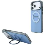 Mercedes AMG IML Double Layer Urban Line MagSafe telefono dėklas su žiedu-stovu iPhone 18 Pro Max / 17 Pro Max, mėlynos spalvos