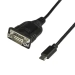 StarTech.com ICUSB232C USB-C į nuosekliojo prievado adapterio kabelis, USB-C į RS232 DB9, 40 cm, K/K, Windows/Mac/Linux, juodas