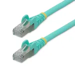 StarTech.com 2m CAT6a eterninis kabelis - Aqua - mažai dūmų, be halogenų (LSZH) - 10GbE 500MHz 100W PoE++ S/FTP tinklo jungiamasis kabelis su apsauga nuo užkabinimo ir įtempimo mažinimu