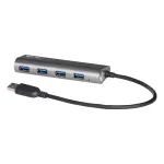 USB 3.0 4 prievadų metalinis &scaron;akotuvas i-tec Metal Superspeed 5000 Mbit/s pilka