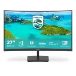 Philips E Line 271E1SCA/00 68,6 cm (27 inch) Full HD lenktas monitorius, juodas