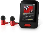 Ne&scaron;iojamas MP3/MP4 grotuvas SENCOR SFP 7716RD &ndash; 16 GB atmintis, kompakti&scaron;kas medijos leistuvas
