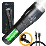 Ne&scaron;iojamas rankinis žibintuvėlis Extralink EX.30707 Juodas SMD LED 10W USB