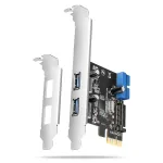 Axagon PCEU-232RS PCIe valdiklis 2x i&scaron;or. + 2x vid. USB 5Gbps