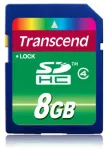 TRANSCEND SDHC 8GB Class 4 atminties kortelė