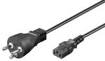 MicroConnect PE120418R maitinimo laidas, juodas, 1,8 m, ki&scaron;tukas K (Danija), C13 jungtis