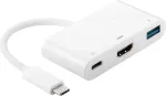 MicroConnect USB3.1CCOM2 USB grafinis adapteris, baltas