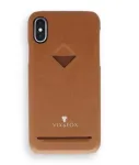 VixFox dėklas su kortelių ki&scaron;ene Samsung S9, karamelinės spalvos