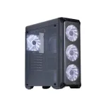 Zalman i3 Midi-Tower korpusas - Juodas Langas