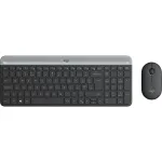 Belaidis klaviatūros ir pelės rinkinys Logitech MK470 Slim Combo, grafitinis