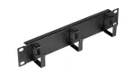 Equip EZMR-10-B 10" kabelių tvarkymo plok&scaron;tė stovui, su žiedais, 1U, juodos spalvos