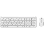 Logitech MK950 Signature Slim klaviatūros ir pelės rinkinys, belaidis RF + Bluetooth, QWERTZ voki&scaron;kas, grafito/baltos spalvos