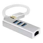 USB &scaron;akotuvas Helos 288390 Type-C 5000 Mbit/s sidabrinis