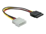 Maitinimo laidas SATA HDD DeLOCK B40160100 4pin vyri&scaron;kas tiesus 0,12m