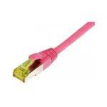 Pataisinis kabelis RJ45, CAT6A 500MHz, 3m, rausvai violetinis, S-STP (S/FTP), TPE/LSZH (Ultraflex), AWG26, su Cat.7 žaliava, Synergy 21 (S217704)