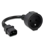 Maitinimo adapteris QOLTEC IEC 320 C14 į ki&scaron;tuką French, 0,15 m laidas
