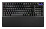 Mechaninė žaidimų klaviatūra ASUS ROG Azoth 96 HE &mdash; 96 % QWERTZ, USB + RF belaidis + Bluetooth, magnetiniai-mechaniniai jungikliai, RGB, juoda