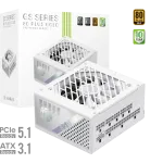 Gamemax GS 850G WH maitinimo blokas, 80 PLUS Gold, 850 W