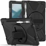 Dėklas plan&scaron;etei eSTUFF, skirtas Lenovo Tab P11 Pro, polikarbonatas, 29,2 cm (11,5 colio) ekranui, 2 stovėjimo režimai, juodas