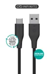 eSTUFF ES605180 USB-C į USB-A laidas USB 2.0 1 m juodas