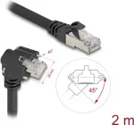 DeLOCK 80918 tinklo kabelis juodas 2 m Cat6 S/FTP RJ-45