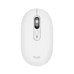 Belaidė biuro pelė TRUST Seron Slim Multi &ndash; ambidekstrinė, RF + Bluetooth, optinė 3200 DPI, 7 mygtukai, balta