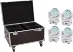 Judantis prožektorius EUROLITE TMH-X4 4&times; LED su ratukiniu dėklu