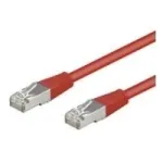 Wentronic Goobay CAT 5e Patch kabelis, F/UTP, raudonas, 7,5 m &ndash; CCA vario mi&scaron;inys (50155)