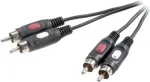 SpeaKa Professional RCA garso jungiamasis kabelis [2x RCA ki&scaron;tukas - 2x RCA ki&scaron;tukas] 1,50 m juodas (SP-7869764)