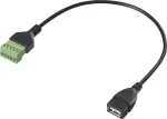 Renkforce USB 2.0 adapterinis kabelis [1x 2.0 lizdas A - 1x gnybtinis sujungimas] RF-6443968 30 cm
