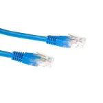 ACT Blue 1,5 m LSZH U/UTP CAT6 jungiamasis kabelis su RJ-45 jungtimis