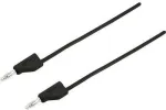VOLTCRAFT matavimo laidas [Ki&scaron;tukas 4 mm - Ki&scaron;tukas 4 mm] 0,75 m Juodas MSB-300 (MSB-300-0,75-SW)