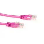 ACT Pink 7 metrų U/UTP CAT5E pataisinis laidas su RJ45 jungtimis