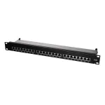 Logilink TUO-NP0048 Juoda &ndash; 24 prievadų RJ-45 skirstomoji plok&scaron;tė, 1U