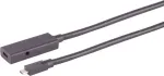 USB laidas S/CONN 13-49405 USB 3.2 Gen 2 4 m USB C juodas