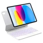 Folio dėklas su Bluetooth klaviatūra Inateck KB09119-10, skirta Apple iPad 11 colių (27,9 cm) &ndash; balta, 500 mAh baterija