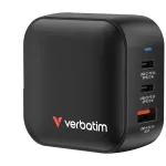 Verbatim Mini GaN Įkroviklis 70W 3 Prievadai US ki&scaron;tukas su EU ir UK adapteriais